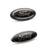 FORD BLACK SMOKED CHROME OVAL EMBLEM KIT 2 thumbnail