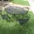 Vintage Woodard Wrought Iron Patio Set-Table+4 Chairs-1950's 6 thumbnail