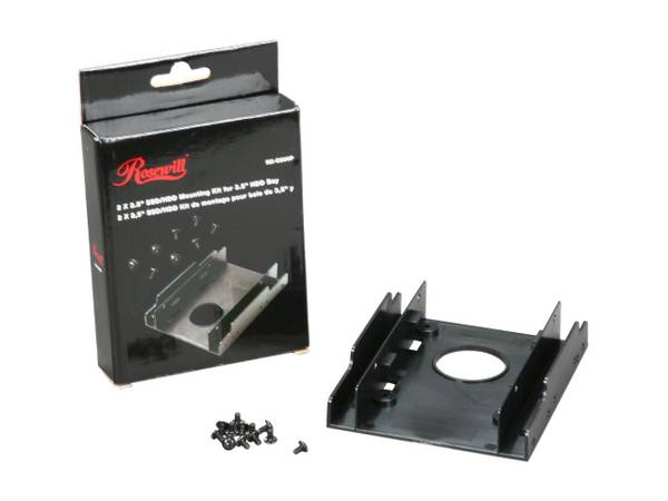 Rosewill *DUAL* 2.5" SSD/HDD Mounting Kit for 3.5" Drive Bay RX-C200P 1