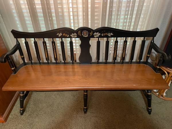 VINTAGE STYLE ARROW BACK DEACONS BENCH 5 FT.-OBO 1