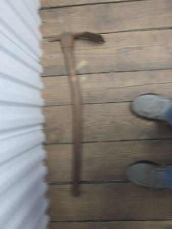 Vintage to Antique Wood Handled Mattox, forged head 1