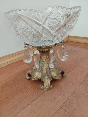 Antique Chrystal Compote Bowl 1