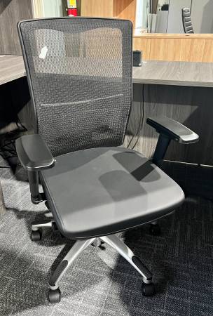Black Mesh Back Task Chair with Lumbar Support 1