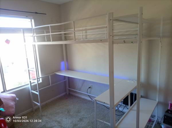Bunk bed desk combo 1