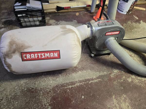 Craftsman Portable Dust Collector- 3/4HP 1