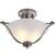 💡See pics 💡! $99+tax Portfolio 2-bulb Nickel LED Semi flush light 4 thumbnail
