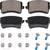 Rear Brake Pad Set 1386 2009-2017 Audi Q5 2009-2016 Audi A4 Quattro 1 thumbnail