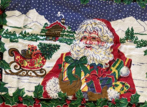 2 New Flannel Christmas Bed Pillow Covers 1