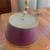 2 Matching Brass Lamps/burgandy metal shades 3 thumbnail