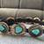 Sterling Silver Turquoise Concha belt. Castle Dome Blue Turquoise 3 thumbnail