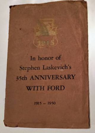 1950 Retirement Program Ford Motor Signed Auto William C Henry Benson 1