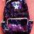 Backpack for small kid starry sky galactic and Unicorn charm 1 thumbnail