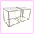 Marble + Gold Finish Side Tables, Pair 1 thumbnail