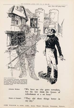 Original 1924 Johnnie Walker Scotch Ad 1