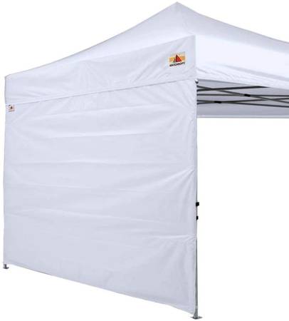 Instant  Canopy SunWall 10x10 FT, 1 Pack Sidewall Only, White --NEW -- 1