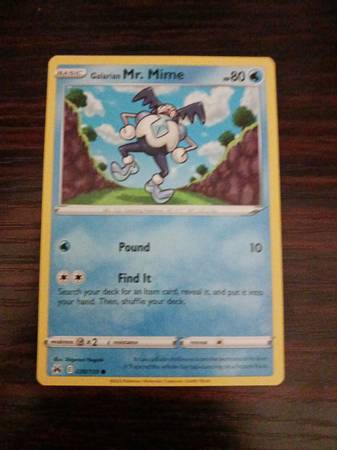 Pokemon card: Mr. Mime 1