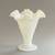 Fenton milk glass double crimpted honnail trumpet vase 5.5” 5 thumbnail