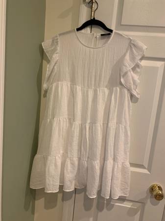 White Light-Weight Lined Dress 1