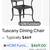 Hanamint Tuscany Luxury Patio Square Table 60"×60" w/ 8 Chairs. CAST - 19 thumbnail