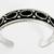 Vintage Native Sterling Silver Black Onyx Cuff Bracelet 40.9 Grams 2 thumbnail