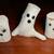 3 Handmade Ghosts, Halloween Decorations, Air Plant Stands 3 thumbnail