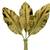 Set of 3 Metallic Gold XL Canna Palm Leaves for Floral Home Decor 3 thumbnail