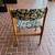 Set of 4 Mid Century Danish Teak Blue/White Floral Dining Chairs 14 thumbnail