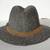 Vintage Wool Fedora Hat, Wool and Leather, Size 7 - 7 1/8 13 thumbnail