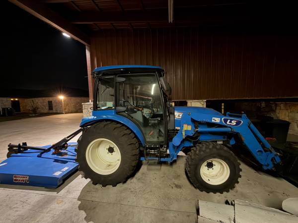 2020 LS Diesel Tractor with loader and shredder 1