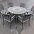Garden Treasures Herrington Classics Patio Table (54"D) w/ 6 Chairs& . 3 thumbnail
