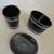 Bebe 3 Pc Bathroom Set Black Ceramic + Rhinestone Soap Dish/Tumbler .. 7 thumbnail