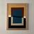 Cross Current Abstract Art Acrylic in Solid Oak Frame 28x22 2 thumbnail