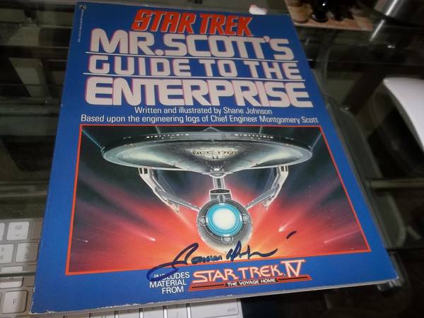Star Trek Book Signed By James Doohan 1