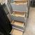 Gray Wood Bunkbed stairs with 4 built in drawers and bookcase shelf 3 thumbnail
