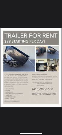 12 Foot Dump Trailer 1