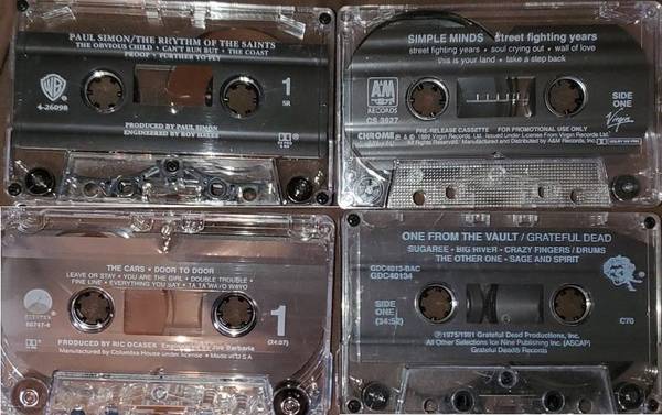 20 Original Audio Cassette Tapes with no cases 1