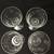 4 Vintage Etched Stemmed Glasses 3 thumbnail