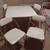 TABLE BRIDGE STYLE W/FOLDING LEGS + 4 CHAIRS 1 thumbnail