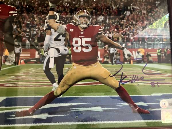 🏈🏈🏈 GEORGE KITTLE (49’ERS) AUTOGRAPHED PHOTO (w/BECKETT COA) 🏈🏈 1