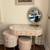 💄 FOR SALE: Flutura Solid Wood Vanity Set w/ Stool & Mirror by Mercer 2 thumbnail