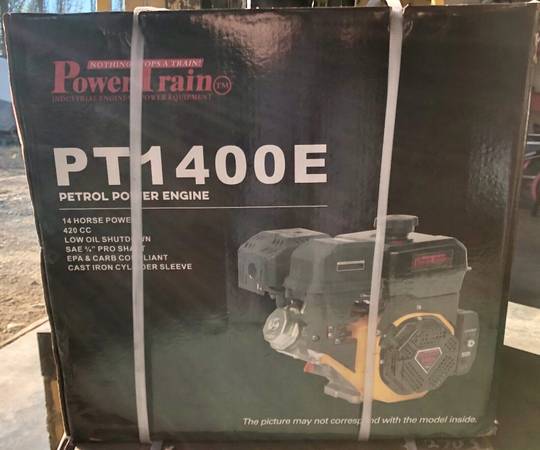 PowerTrain 14HP PT1400E Horizontal Engine Electric Start SAE 3/4" Pro 1