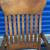 Antique SOLID Tiger OAK High Back Rocking Chair 1800's 4 thumbnail