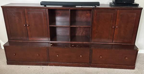 Pottery Barn Kids Cameron Modular Wall Storage System (Espresso) 1