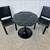 3-piece dining / kitchen set table and 2 leather chairs 4 thumbnail