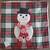 Brand New Pottery Barn Snowman Plaid Pillow Cover 20" 1 thumbnail
