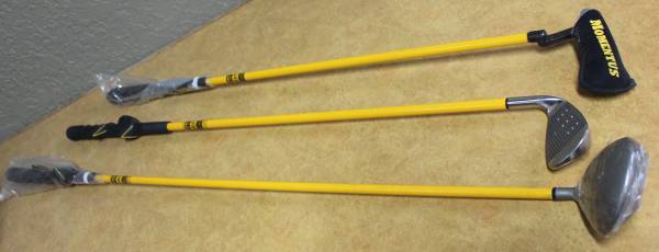 Momentus Golf Swing Trainer Set Practice Weighted Golf Clubs R. H. 1