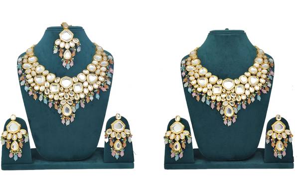 Adorn Yourself in the Grace of a Polki Necklace Gold. 1