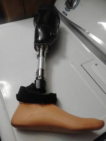 Ossur Carbon Fiber Left leg Prosthetic Bulldog Size 27L TCA 1S 1