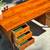 Mid Century Danish Modern Teak MCM Vintage Executive 4 Drawer Desk 8 thumbnail