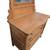 American Antique Oak  Dresser  4 Drawer Vanity with Carved Mirror 3 thumbnail